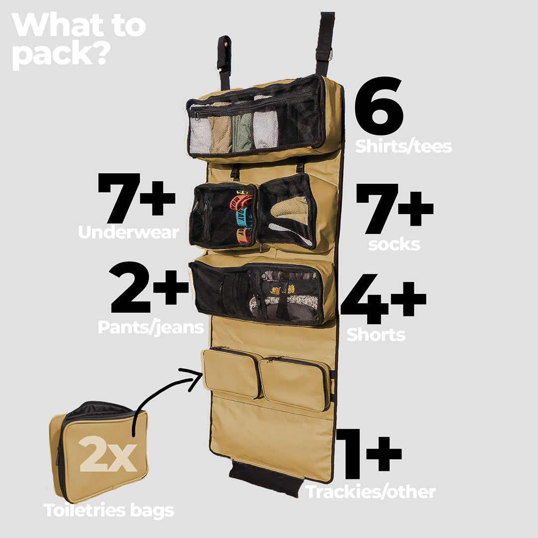 PackedGear Roll Up Closet Sandy Taupe