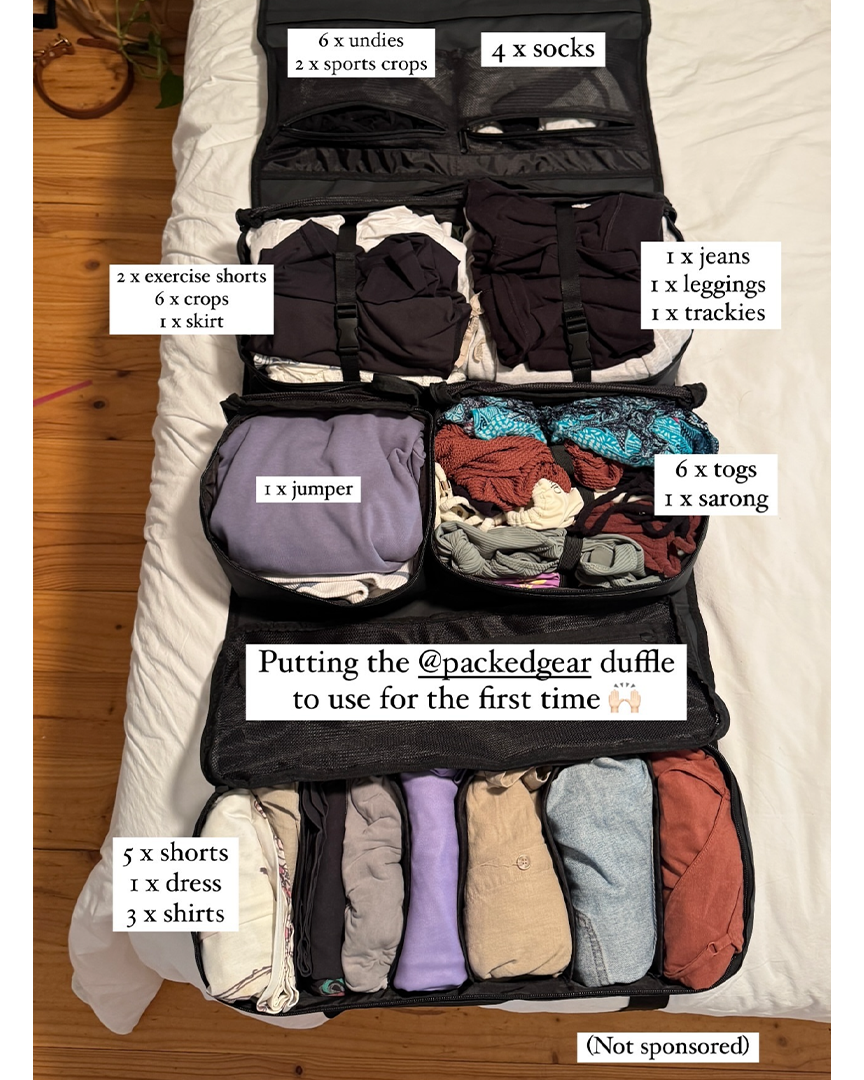 PackedGear Roll Up Closet BLACK