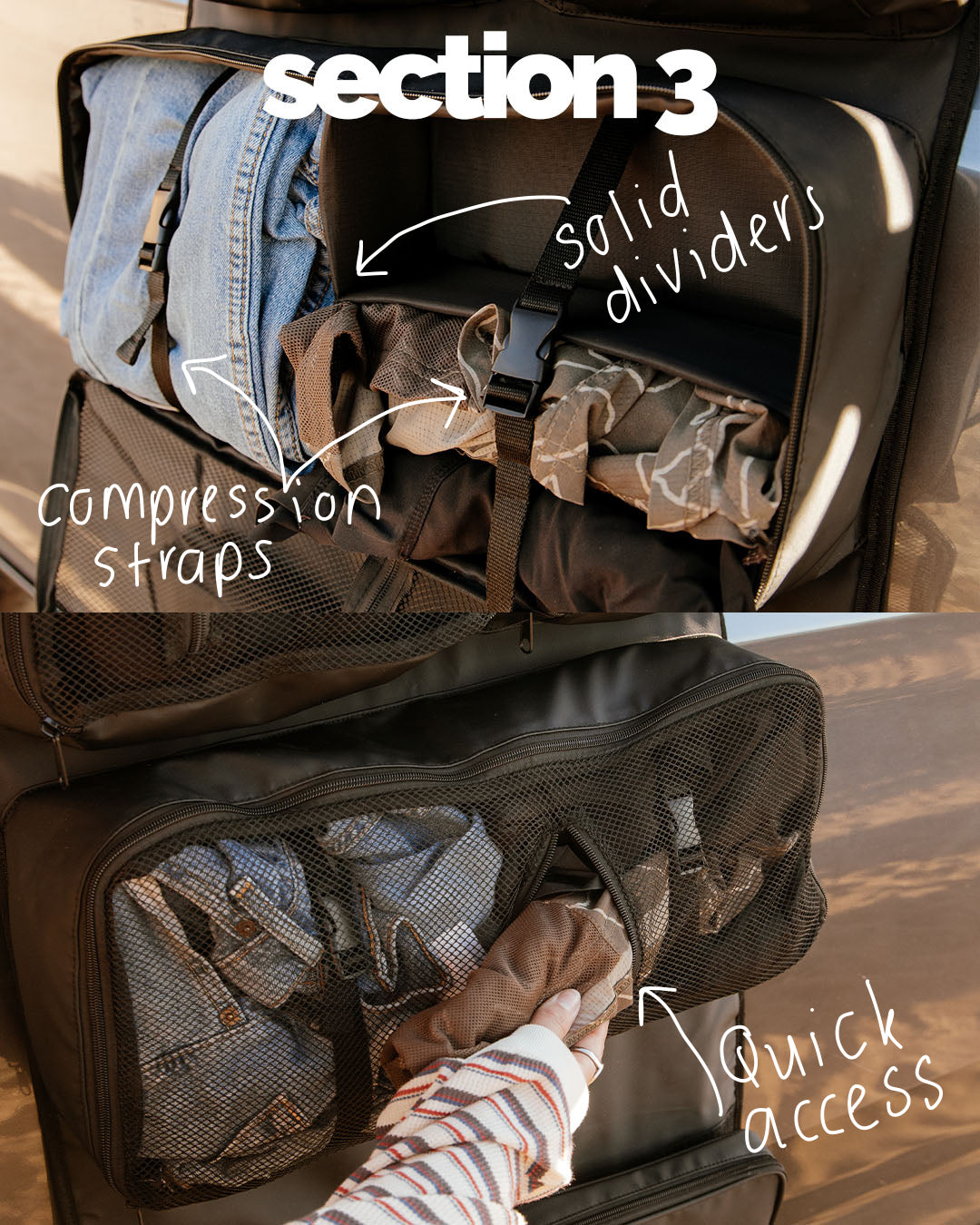 PackedGear Roll Up Closet BLACK