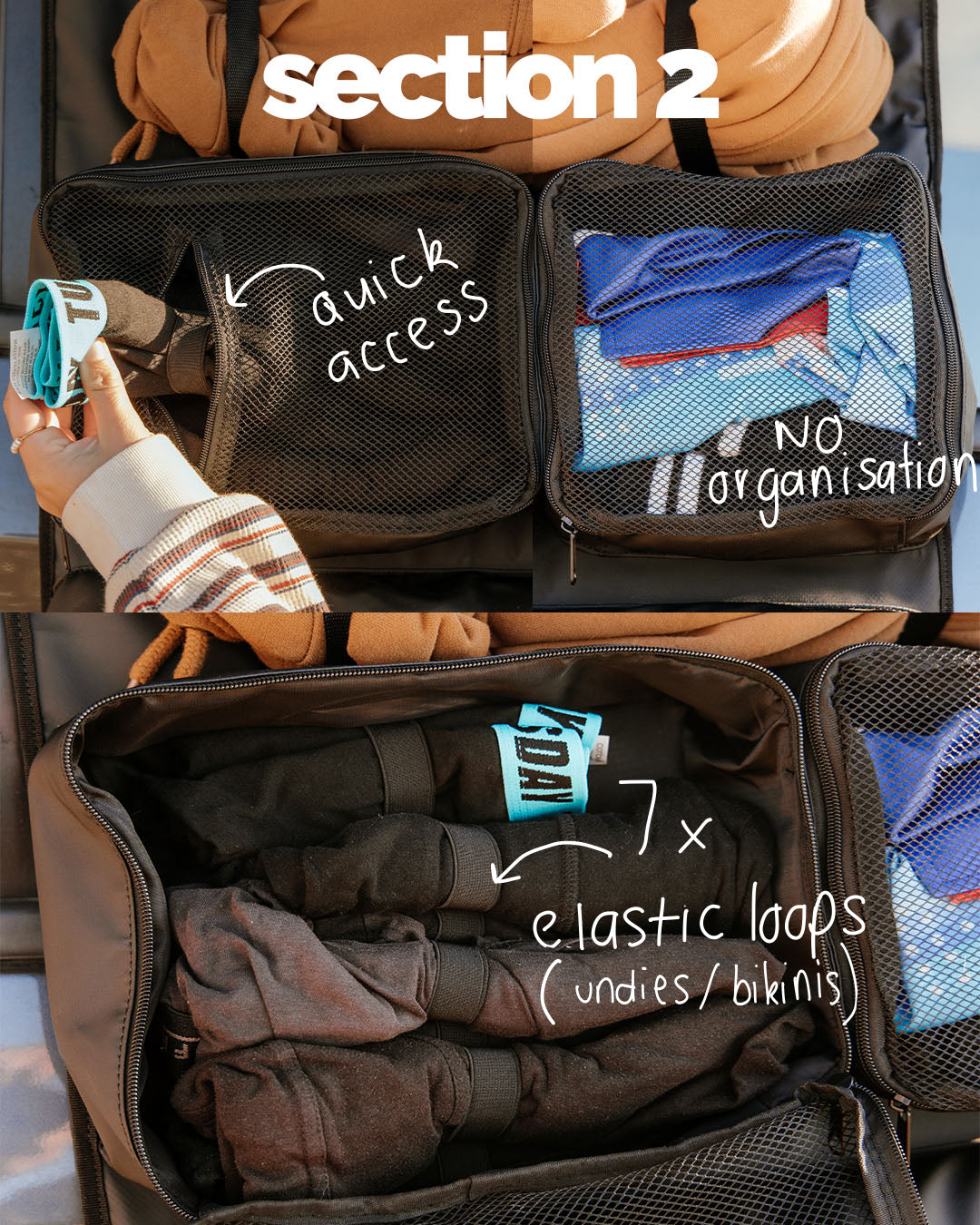 PackedGear Roll Up Closet Sandy