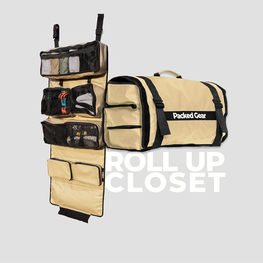 PackedGear Roll Up Closet Sandy