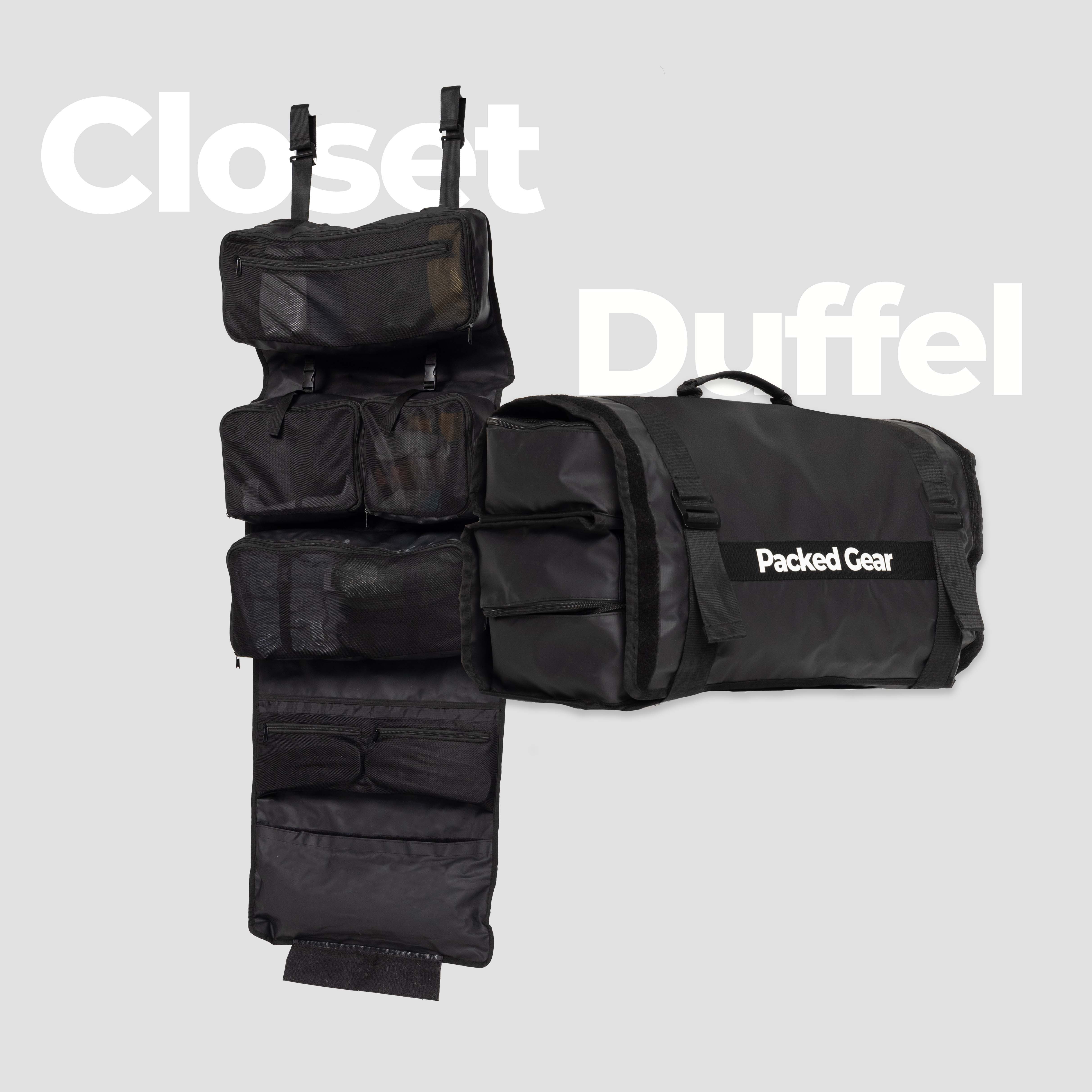 2x PackedGear Roll Up Closet - Duffel Bags