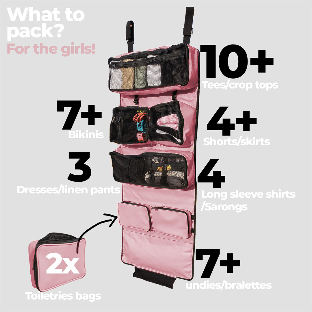 PackedGear Roll Up Closet Pink