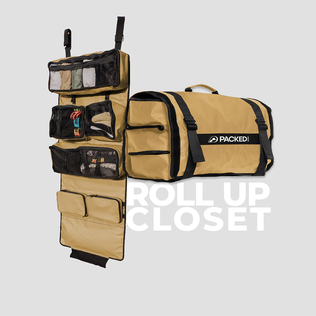 gear roll PackedGear Roll Up Closet Sandy Taupe